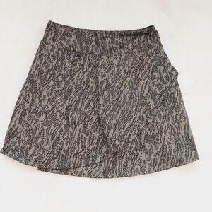 Eddie Bauer Kacey Abstract Mini Stretch Pull On Overlap Skirt P143